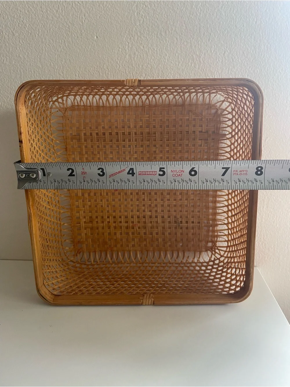 Woven Rattan Rectangular Basket - Picture 9 of 13
